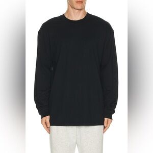 SKIMS NWT Men’s (Gar) Obsidian Cotton Knit Crew Sweater Top